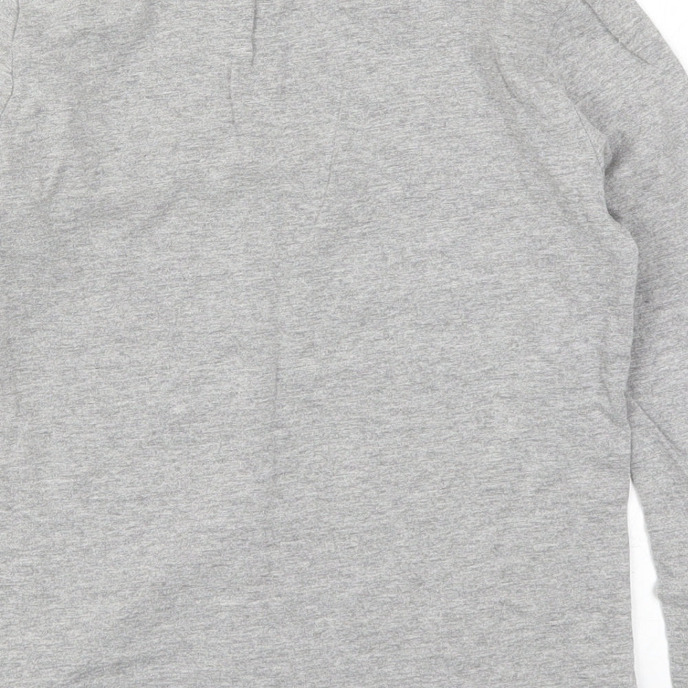 F&F Girls Grey Solid Top Pyjama Top Size 9-10 Years