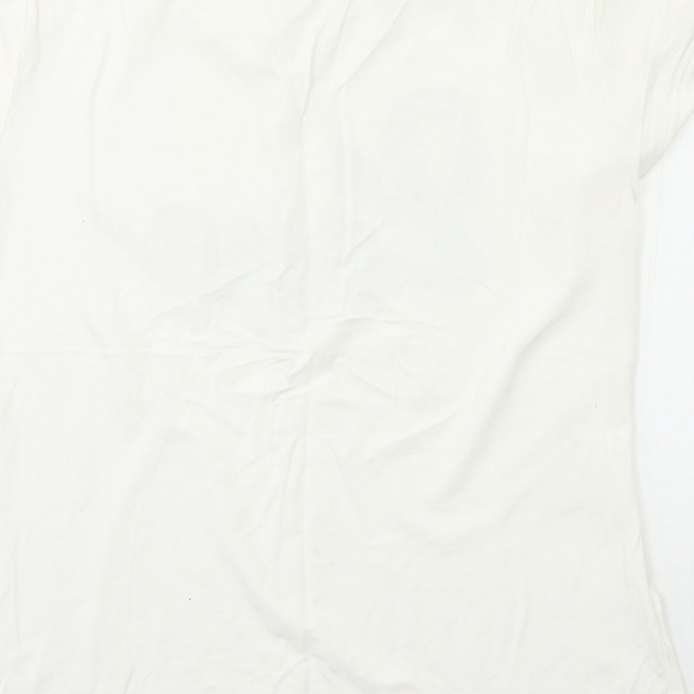 Womens UK Size S H&M White Basic T-Shirt