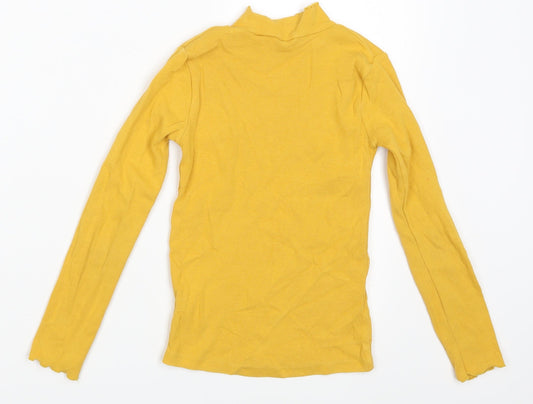 F&F Girls Yellow Pullover Sweatshirt Size 9-10 Years