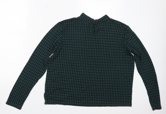 Primark Womens Green Check Pullover Jumper Size 18