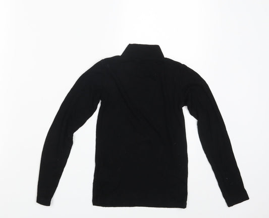 F&F Girls Black Pullover Jumper Size 9-10 Years