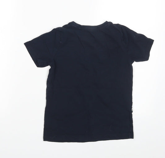 TU Boys Blue Basic T-Shirt Size 7 Years - England
