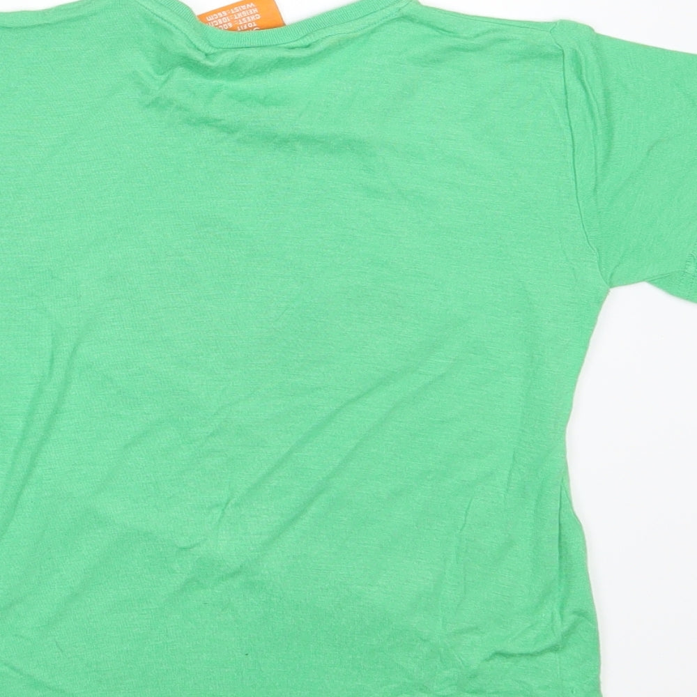 Structure Boys Green Rayon Basic T-Shirt Size 4 Years
