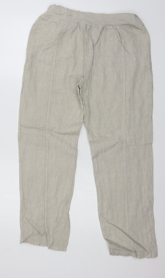 Womens UK Size 34 in Preworn Regular Fit Grey Trousers