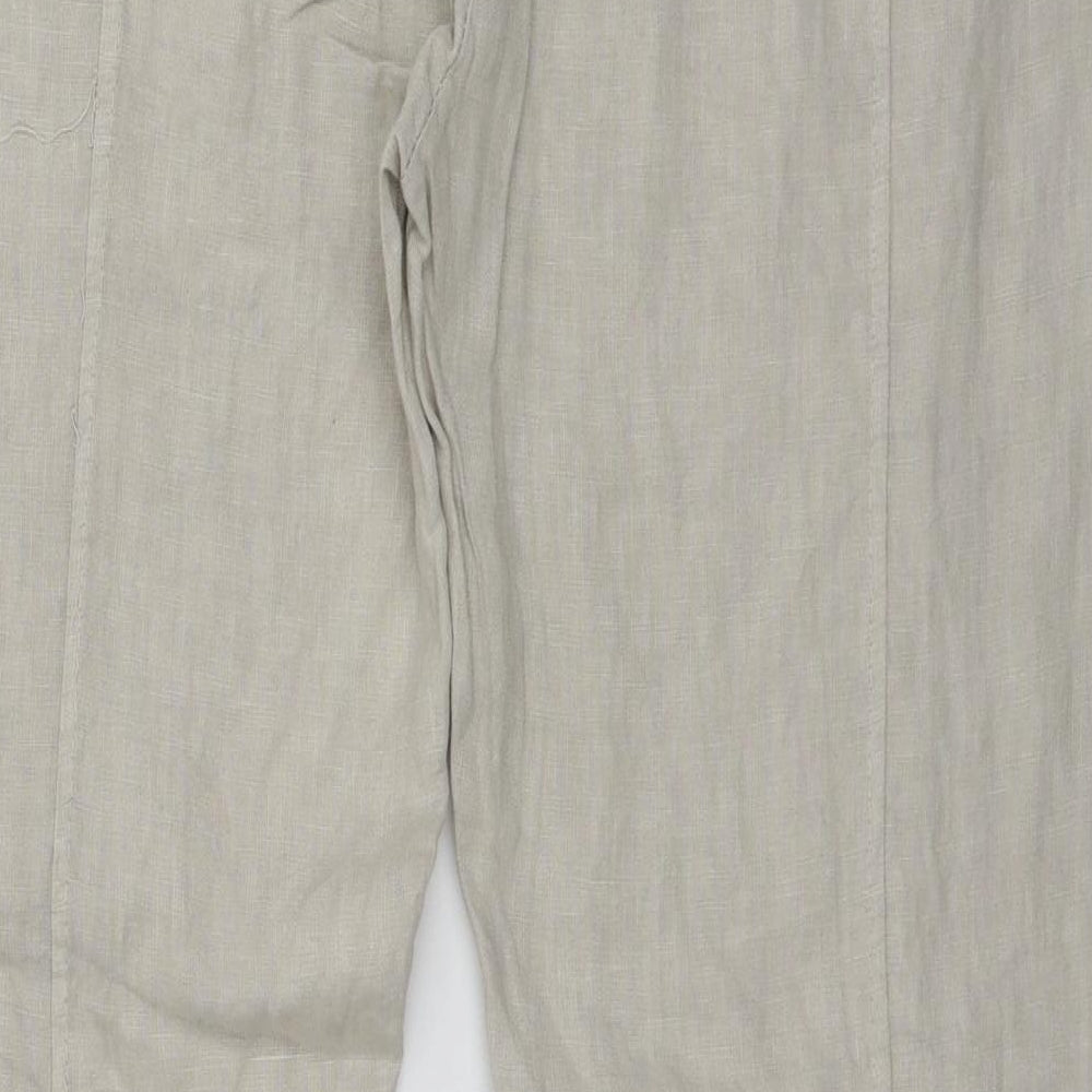 Womens UK Size 34 in Preworn Regular Fit Grey Trousers