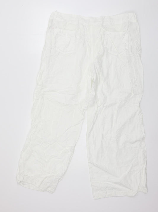 St Bernard Womens White Trousers Size 18 L27 in