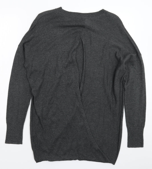 Womens UK Size 12 Cape Daisy Grey Pullover Jumper