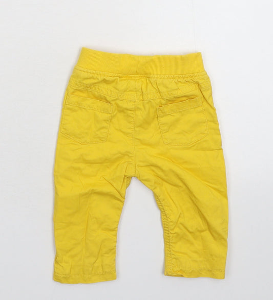 Marks and Spencer Baby Yellow Capri Trousers Size 6-9 Months