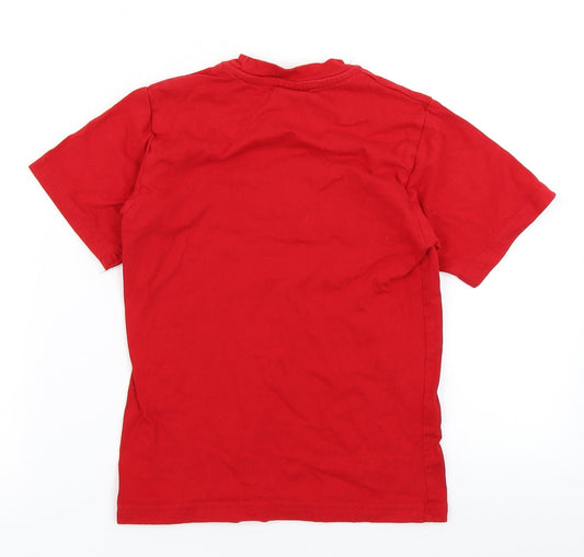 Kebs Boys Red Basic T-Shirt Size 8 Years