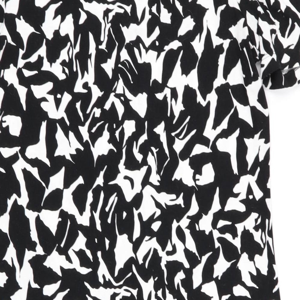 m&s Womens Multicoloured Geometric T-Shirt Dress Size 10