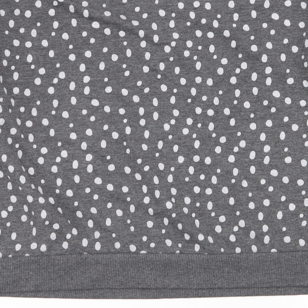 Asda George Womens Grey Polka Dot  Pullover Jumper Size 12
