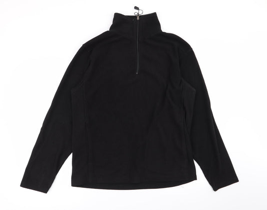 Mens UK Size M Active Black Pullover Jumper