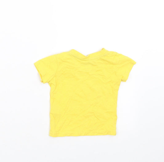 Primark Baby Yellow Basic T-Shirt Size 0-3 Months - little man