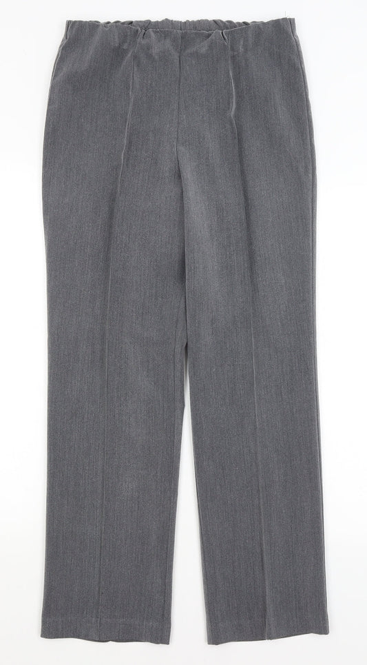 Womens UK Size 12 BM Regular Fit Grey Trousers