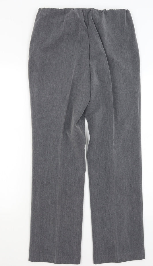 Womens UK Size 12 BM Regular Fit Grey Trousers