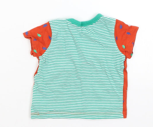 Mini Club Baby Red Striped Basic T-Shirt Size 3-6 Months - Rhinos