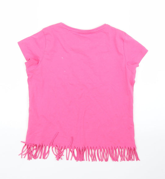 Pepperts Girls Pink Basic T-Shirt Size 9 Years