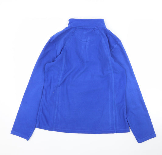 Crane Womens Blue Fleece Pullover Jumper Size 8