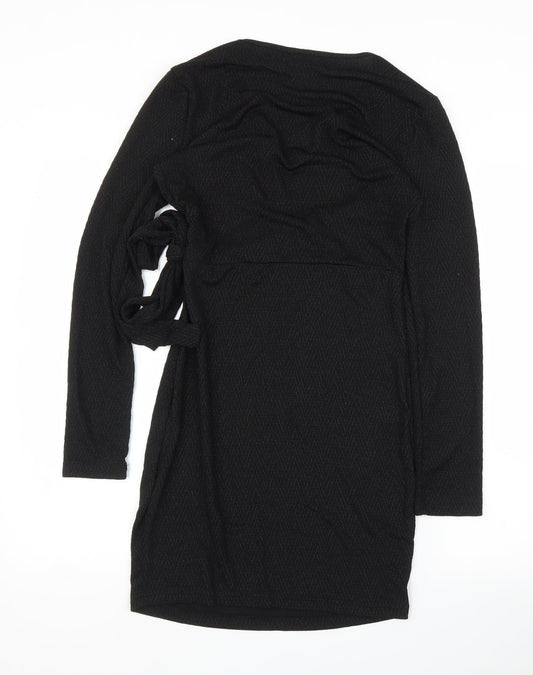 Blue Vanilla Womens Black A-Line Size 10