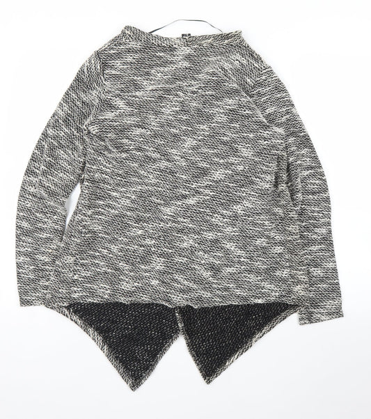 Womens UK Size M Amisu Grey Cardigan Jumper