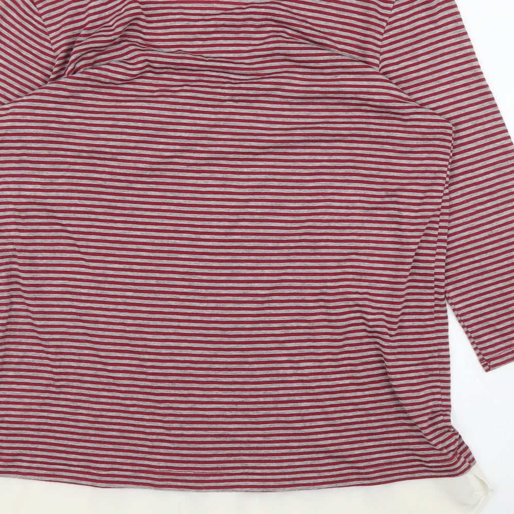 Womens UK Size 12 Warehouse Red Basic Blouse