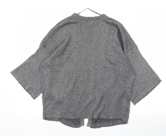 Primark Womens Silver Cardigan Jumper Size 16