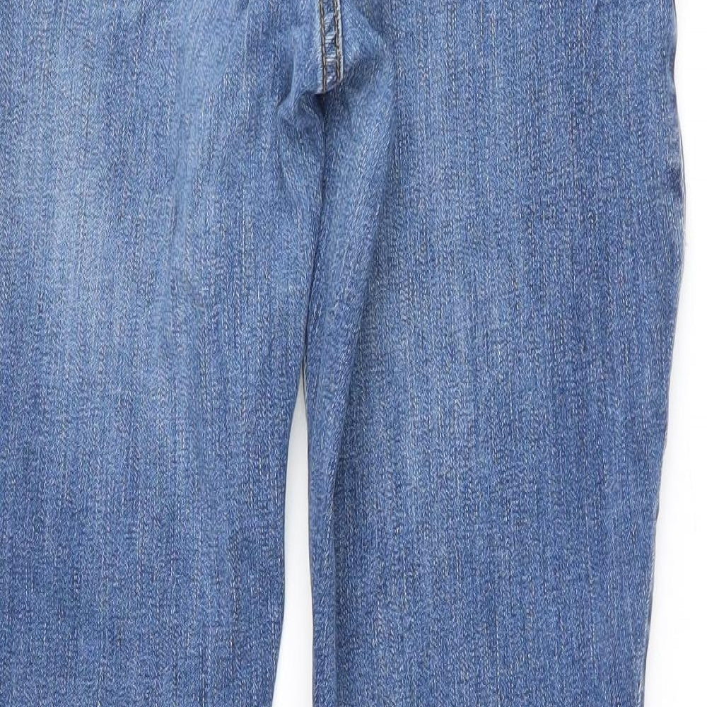 Preworn Womens Blue Straight Jeans Size 34 L28 in