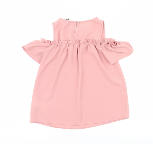 Primark Girls Pink Basic Blouse Size 9-10 Years