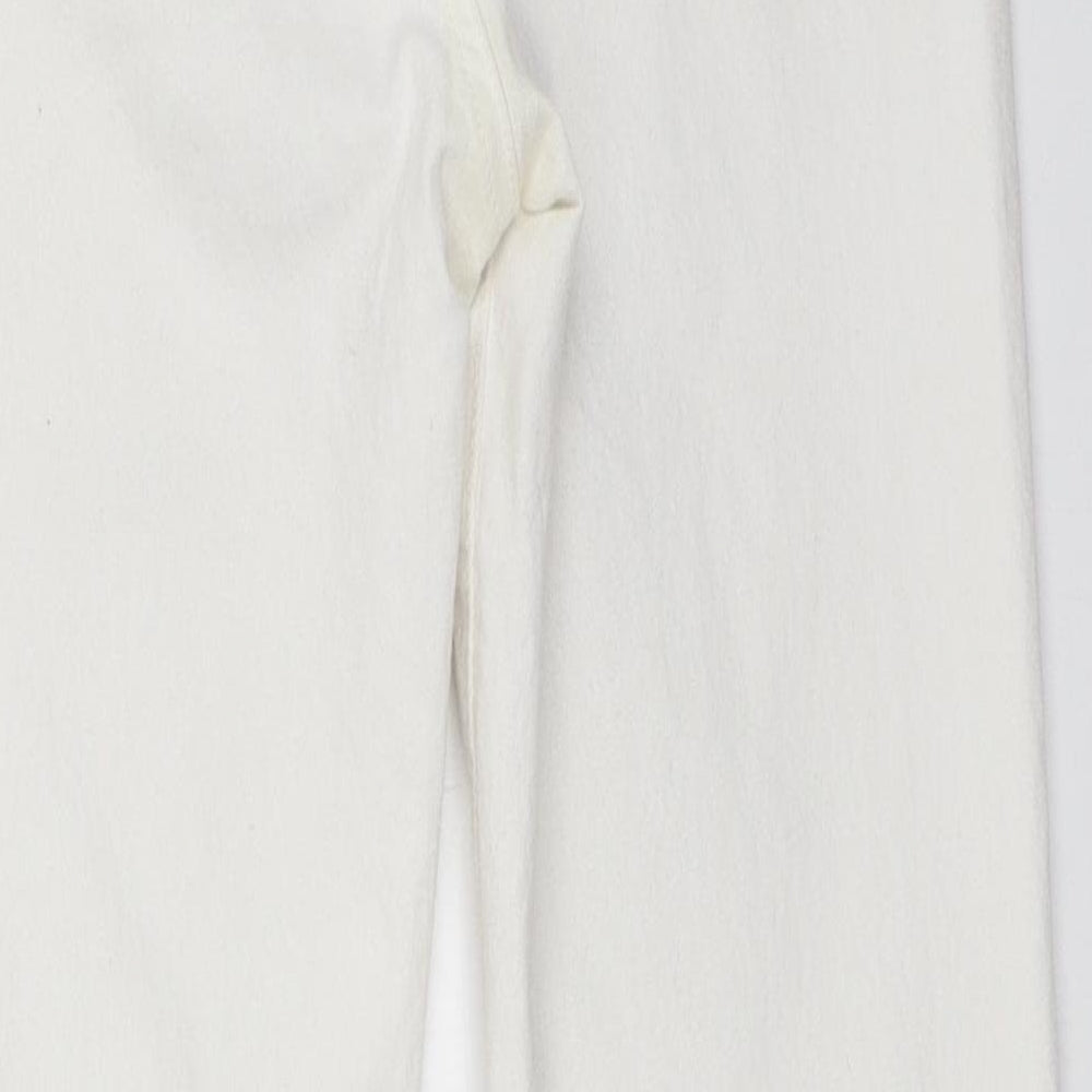 Portobello Punk Womens White Skinny Jeans Size 14 L27 in