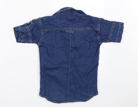 Envy Boys Blue Basic Button-Up Size 4 Years