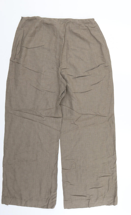 alex &co Womens Beige Trousers Size 14 L25 in