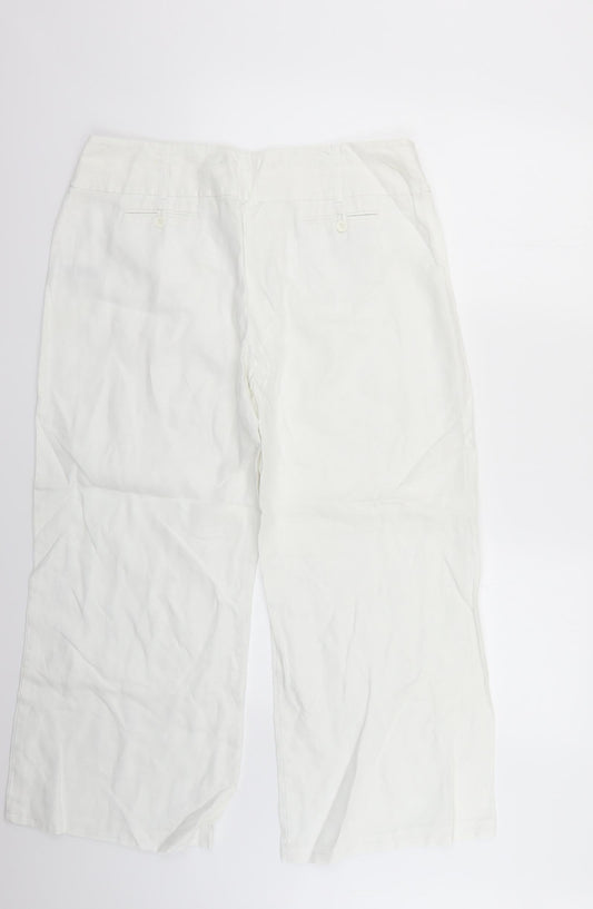 George Womens White Trousers Size 16 L23 in