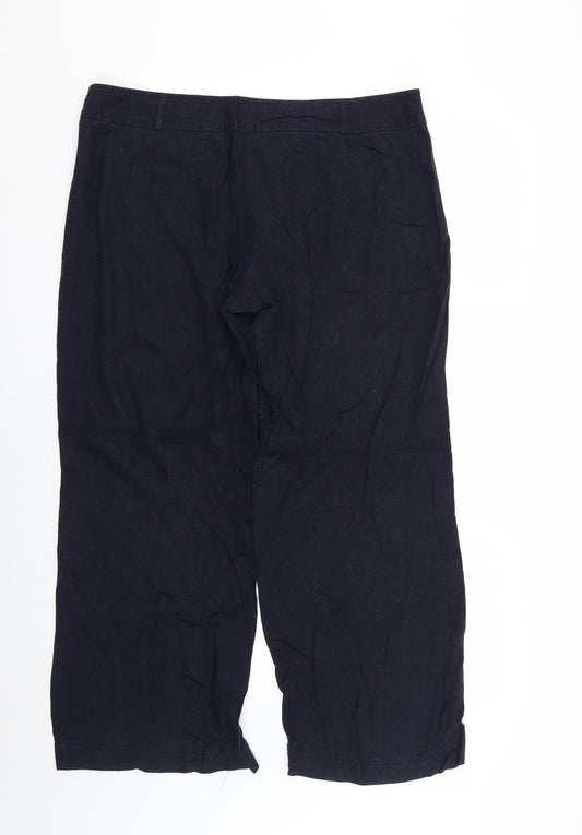 mimosa Womens Blue Trousers Size 16 L24 in