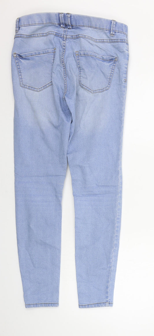 New Look Womens Blue Skinny Jeans Size 10 L26 in