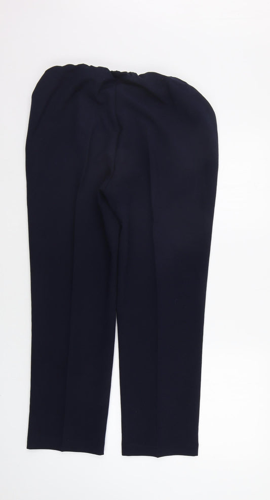 Juplia Womens Blue Trousers Size 12 L24 in
