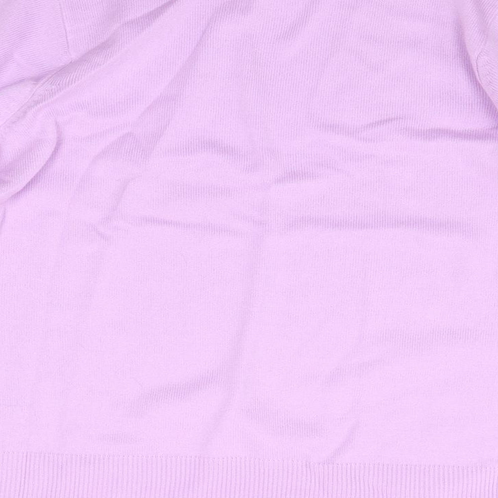 Womens UK Size M EA Purple Pullover Jumper
