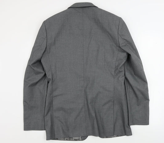 Occasion Mens Grey Jacket Blazer Size 40