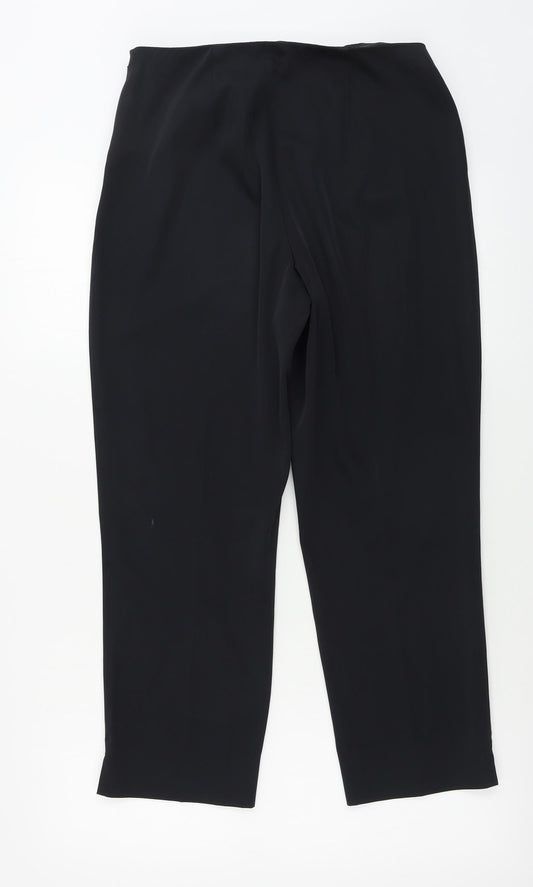 Womens UK Size 12 Marks and Spencer Regular Fit Black Trousers