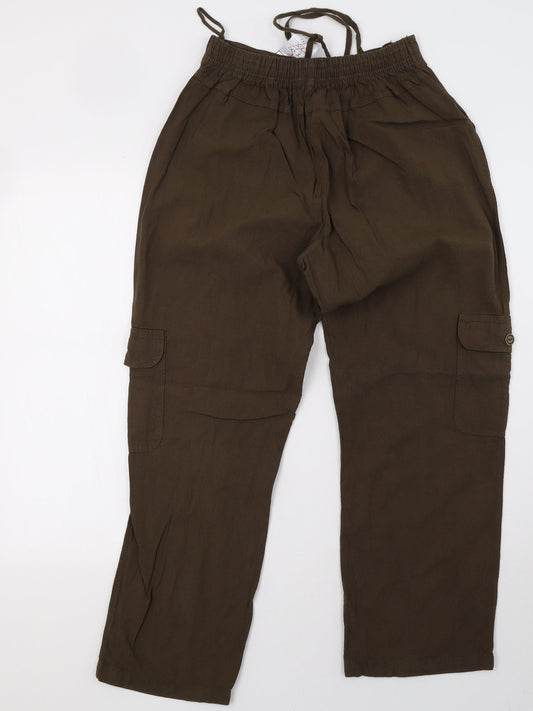additions Womens Brown Trousers Size 10 L30 in