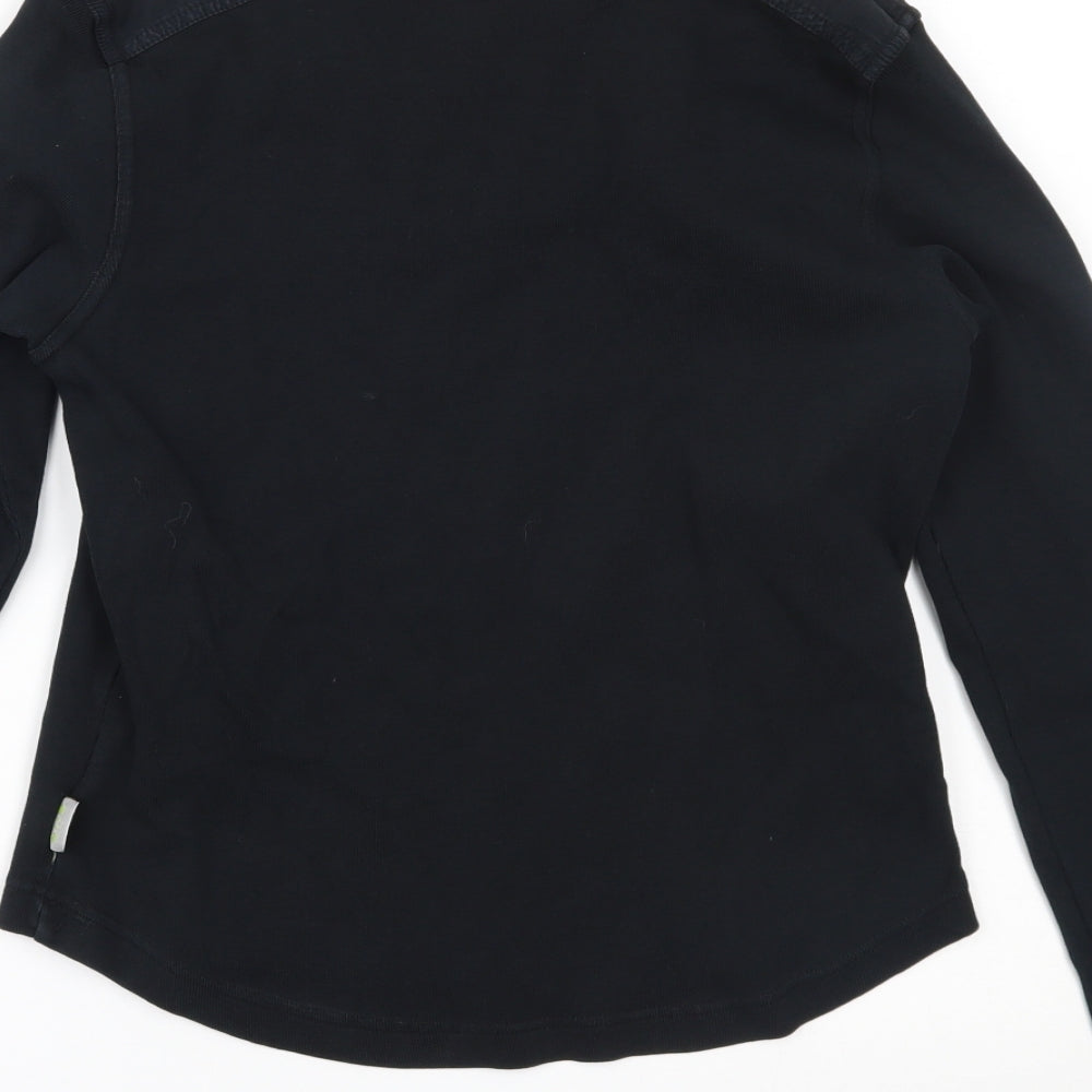 Womens UK Size 14 Oasis Black Basic Blouse
