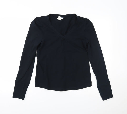 Active Wear Womens Blue Basic Blouse Size 16