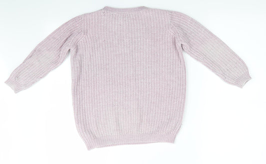 NEXT Girls Pink Pullover Jumper Size 5 Years