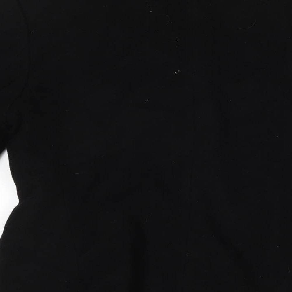 Womens UK Size One Size Preworn Black Pea Coat