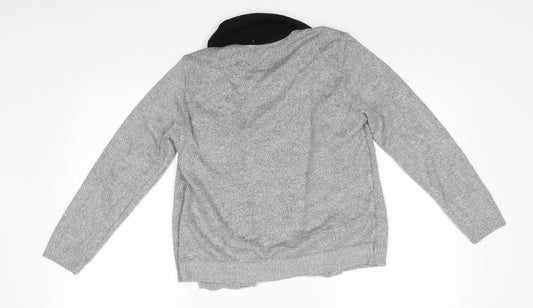 musky Womens Green Cardigan Jumper Size S - inner jumper panel
