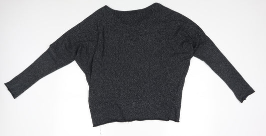 Womens UK Size 10 Topshop Grey Pullover Jumper
