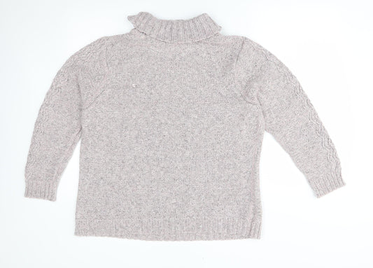 Womens UK Size XL BM Pink Pullover Jumper