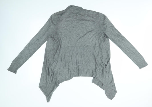 MISTRAF Womens Grey Cardigan Jumper Size 16