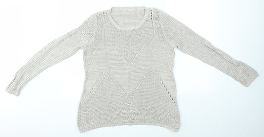 Womens UK Size 16 Autograph Grey Pullover Jumper