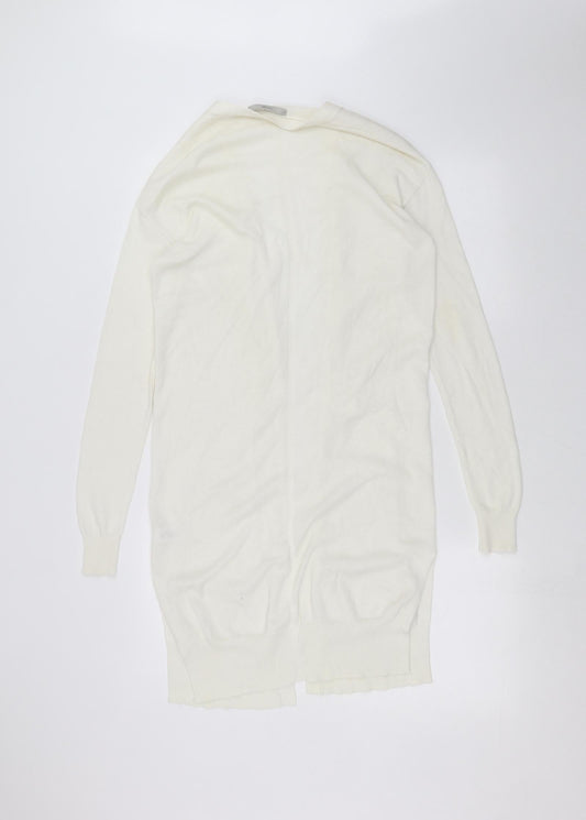 George Womens White Cardigan Jumper Size 8