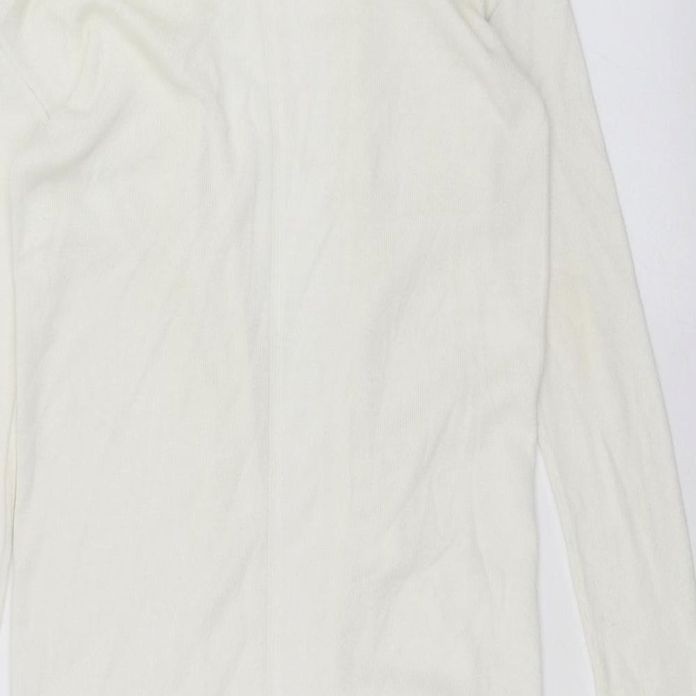 George Womens White Cardigan Jumper Size 8